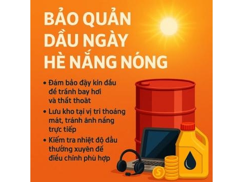 BẢO QUẢN DẦU MỠ NGÀY NẮNG NÓNG BẢO QUẢN DẦU MỠ NGÀY NẮNG NÓNG