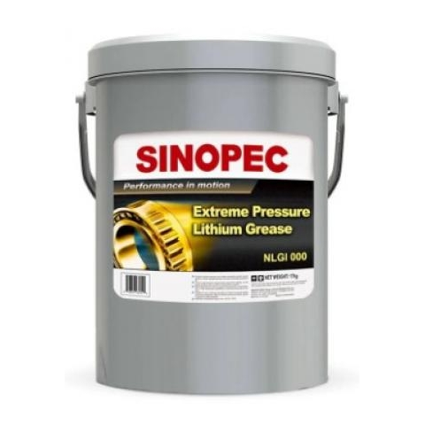 Sinopec EP-000 Extreme Pressure Lithium Fluid Grease NLGI 000 – Mỡ đặc chịu tải nặng, xô 35LB