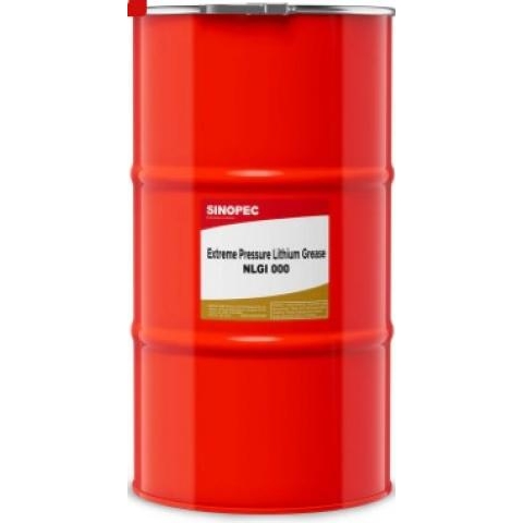 Sinopec Mỡ bôi trơn Lithium chịu áp suất cực cao EP-000 NLGI 000 - Thùng 120LB