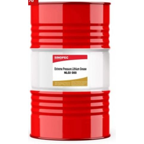 Sinopec Mỡ bôi trơn Lithium chịu áp suất cực cao EP-000 NLGI 000 - Thùng 400LB