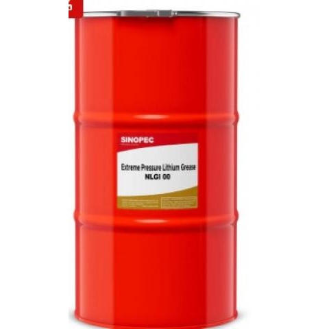Sinopec Mỡ bán lỏng Lithium áp suất cực đại EP-00 NLGI 00 - Thùng 120LB