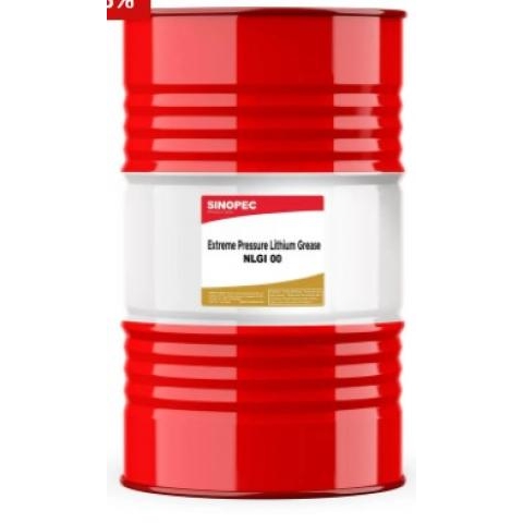 Sinopec Mỡ bôi trơn bán lỏng Lithium chịu áp suất cực cao EP-00 NLGI 00 - Thùng 400LB