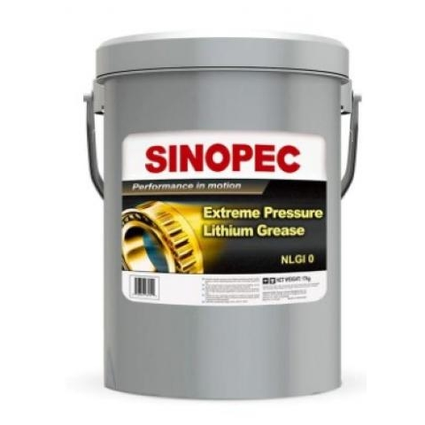 Sinopec Mỡ bôi trơn bán lỏng Lithium chịu áp suất cực cao EP-0 NLGI 0 - Xô 35LB