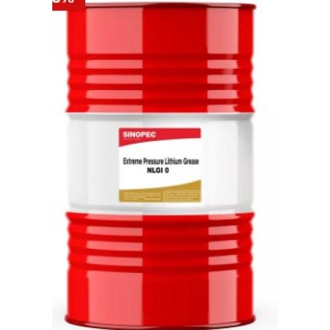 Sinopec Mỡ bôi trơn bán lỏng Lithium chịu áp suất cực cao EP-0 NLGI 0 - Thùng 400LB