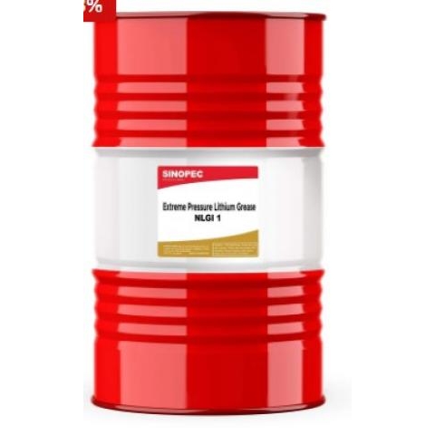 Sinopec Mỡ bôi trơn Lithium chịu áp suất cực đại EP-1 NLGI 1 - Thùng 400LB