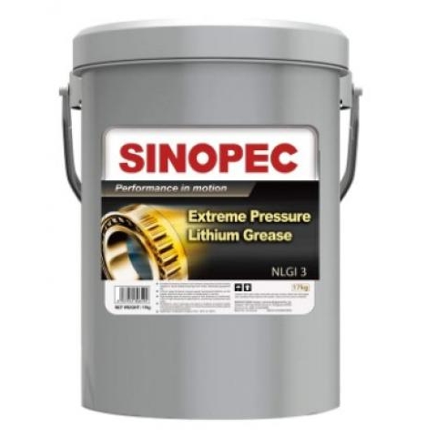 Sinopec Mỡ bôi trơn Lithium chịu áp suất cực đại EP-3 NLGI 3 - Xô 35LB