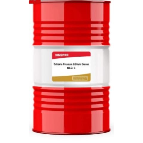 Sinopec Mỡ bôi trơn Lithium chịu áp suất cực đại EP-3 NLGI 3 - Thùng 400LB