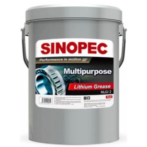 Sinopec Mỡ đa dụng Red Lithium NLGI 2 - Thùng 35LB