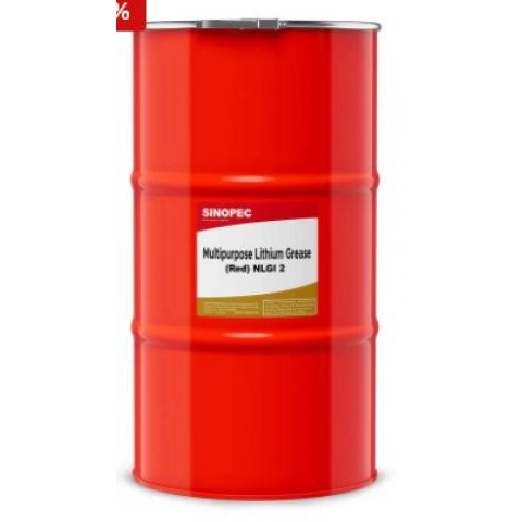 Sinopec Mỡ đa dụng Red Lithium NLGI 2 - Thùng 120LB