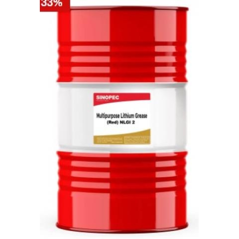 Sinopec Mỡ đa dụng Red Lithium NLGI 2 - Thùng 400LB