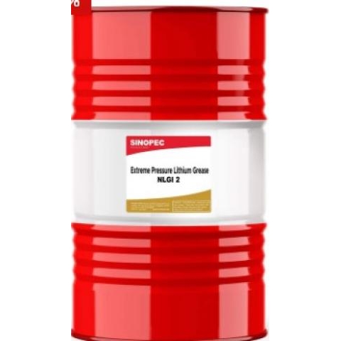 Sinopec Mỡ bôi trơn Lithium chịu áp suất cực đại EP-2 NLGI 2 - Thùng 400LB